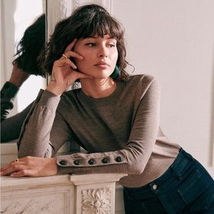 Sézane Paulo pull EUC, taupe